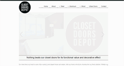 Desktop Screenshot of closetdoorsdepot.net